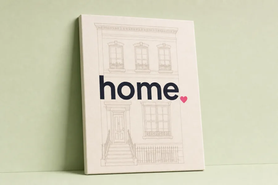 Estate-agency Canvas prints, branded