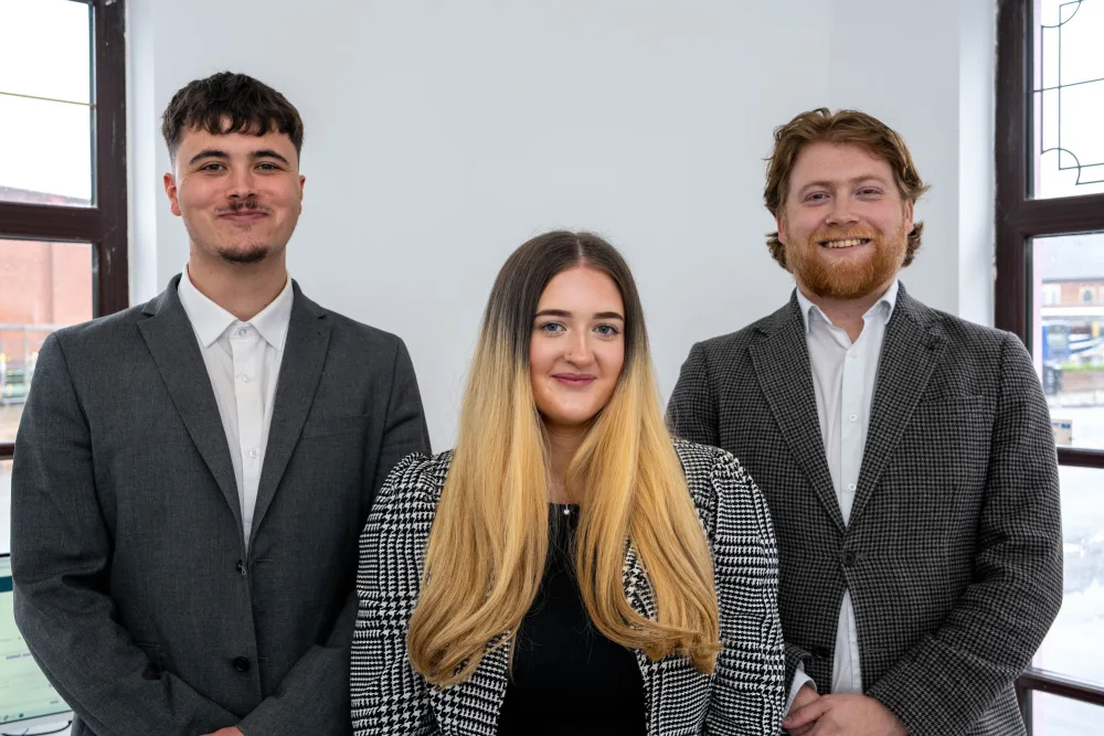 The Walters team of three in their Grantham branch